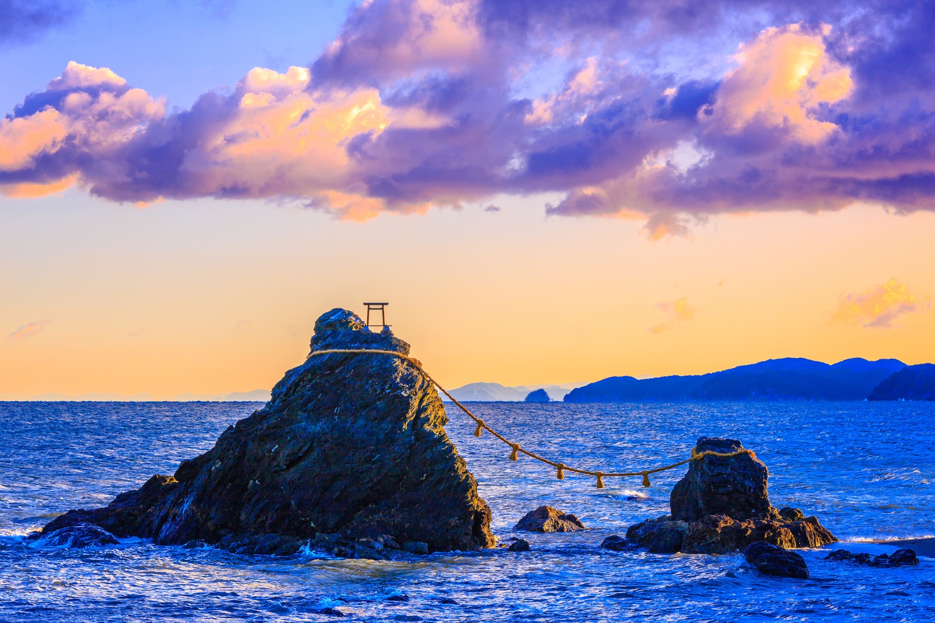 Mie prefecture and couple rock